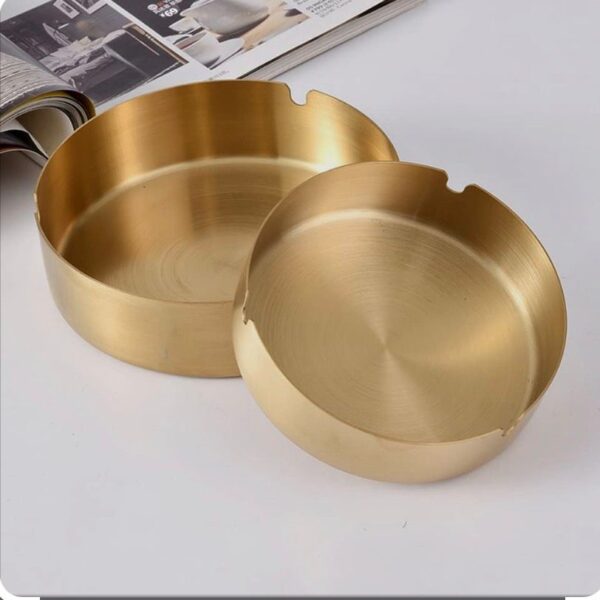 Brass / Gold Metal Ashtray Bowl