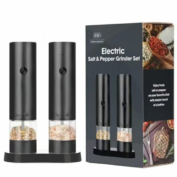 Electric Salt & Pepper Grinder Set